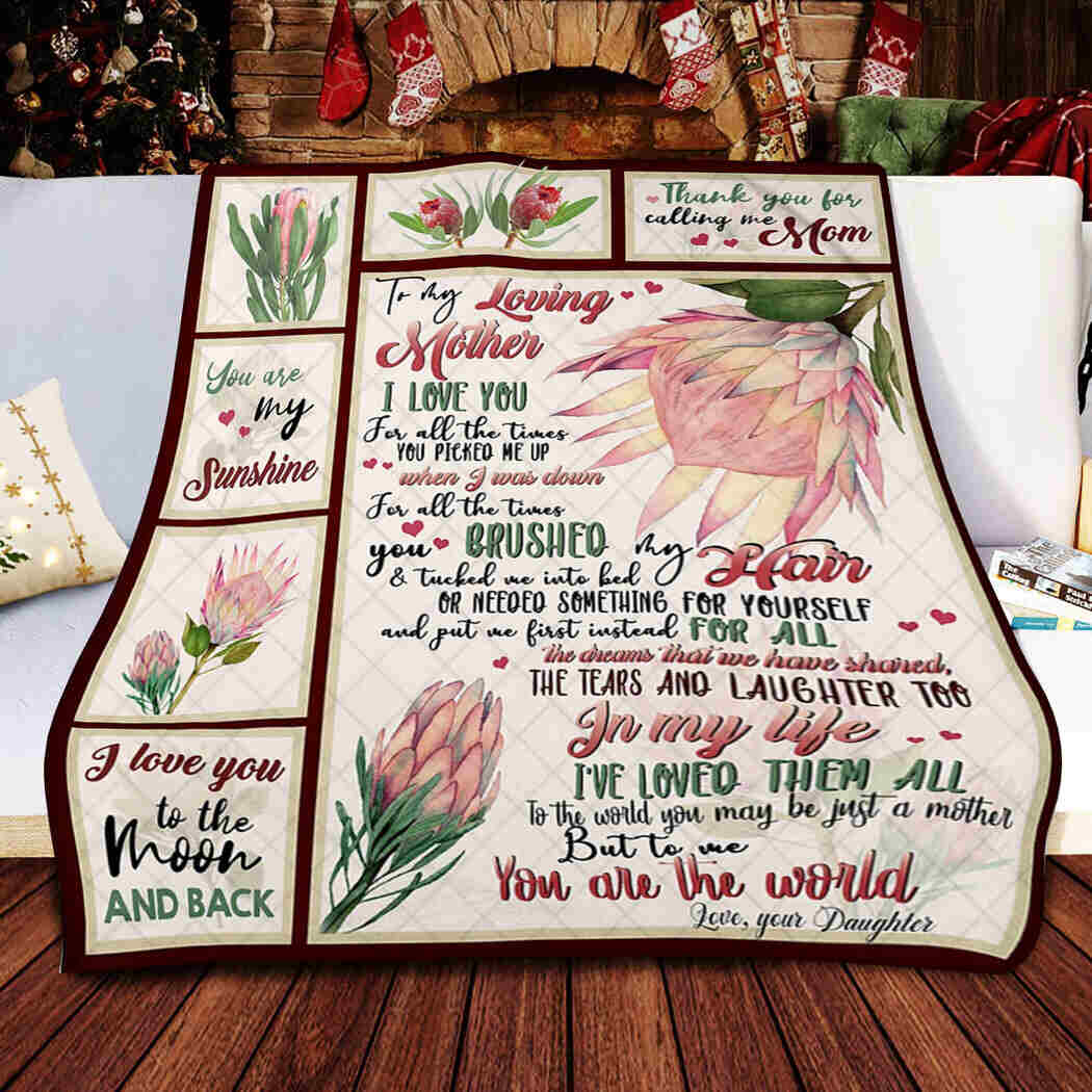 Lotus To My Loving Mother - You Are My Sunshine  - You Are The World Blanket Quilt