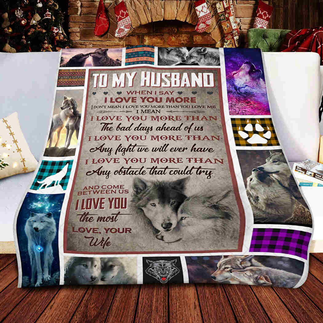 To My Husband - Woft - I Love You The Most Blanket