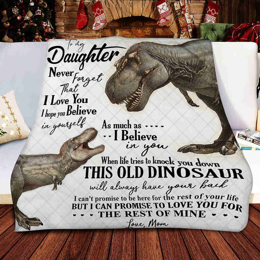 To My Daughter - Dinosaur - I Love You Blanket
