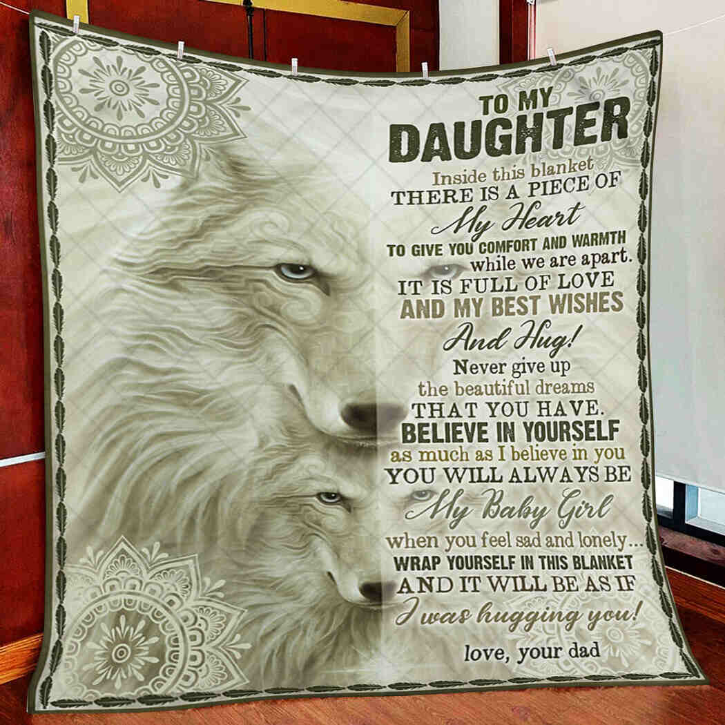 To My Daughter Blanket From Dad