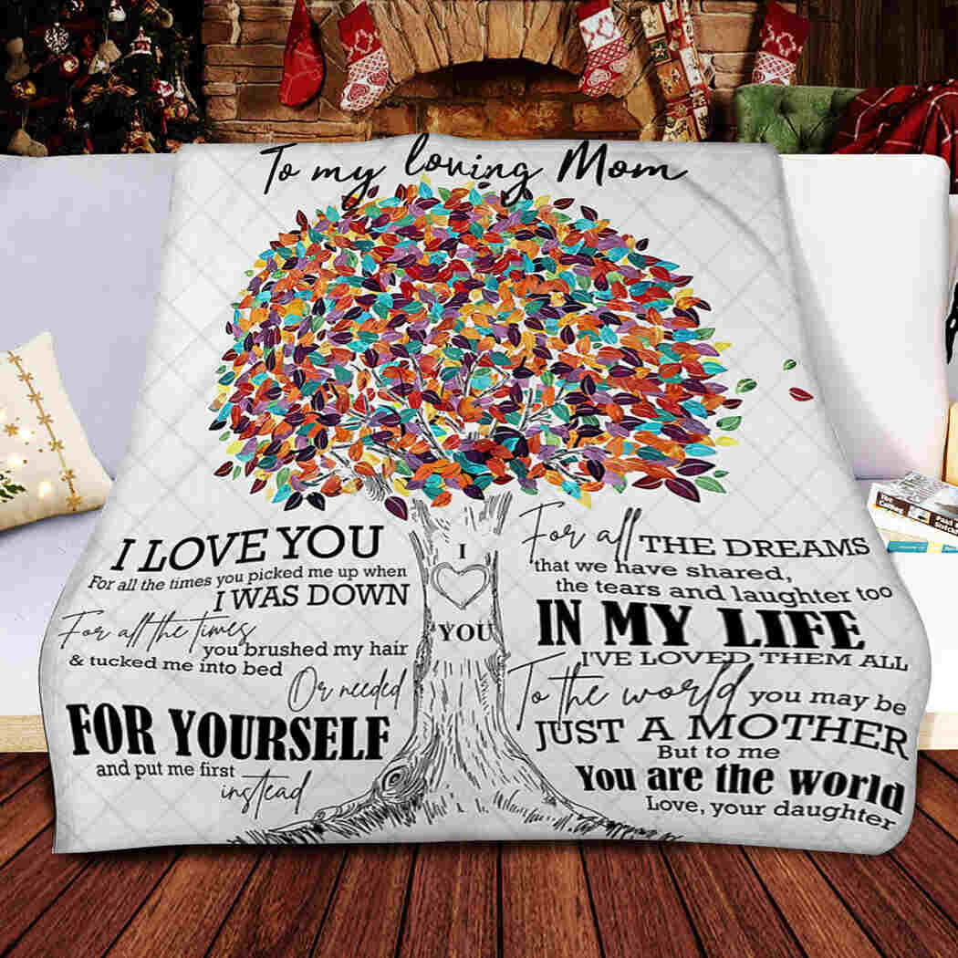 To My Mom Blanket - I Love You For All The Time King Quilt