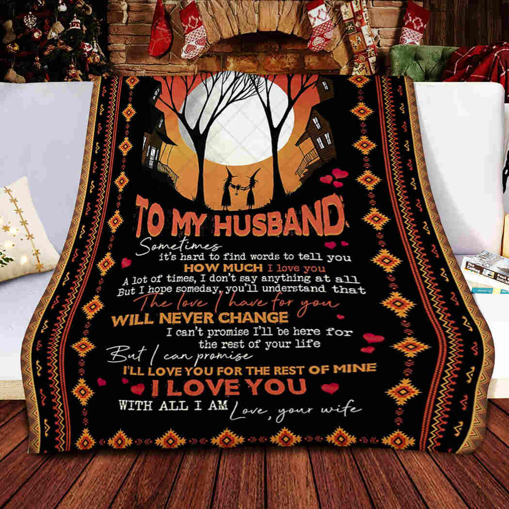 To My Husband - I Love You Blanket