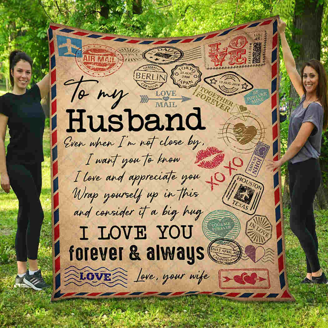 Details about   To My Husband Fleece Blanket I Love You You're My Love Your Wife Quilt 