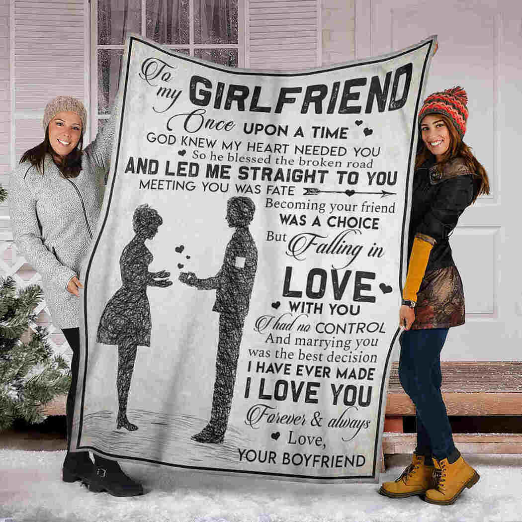 To My Girlfriend - Couple - I Love You Blanket