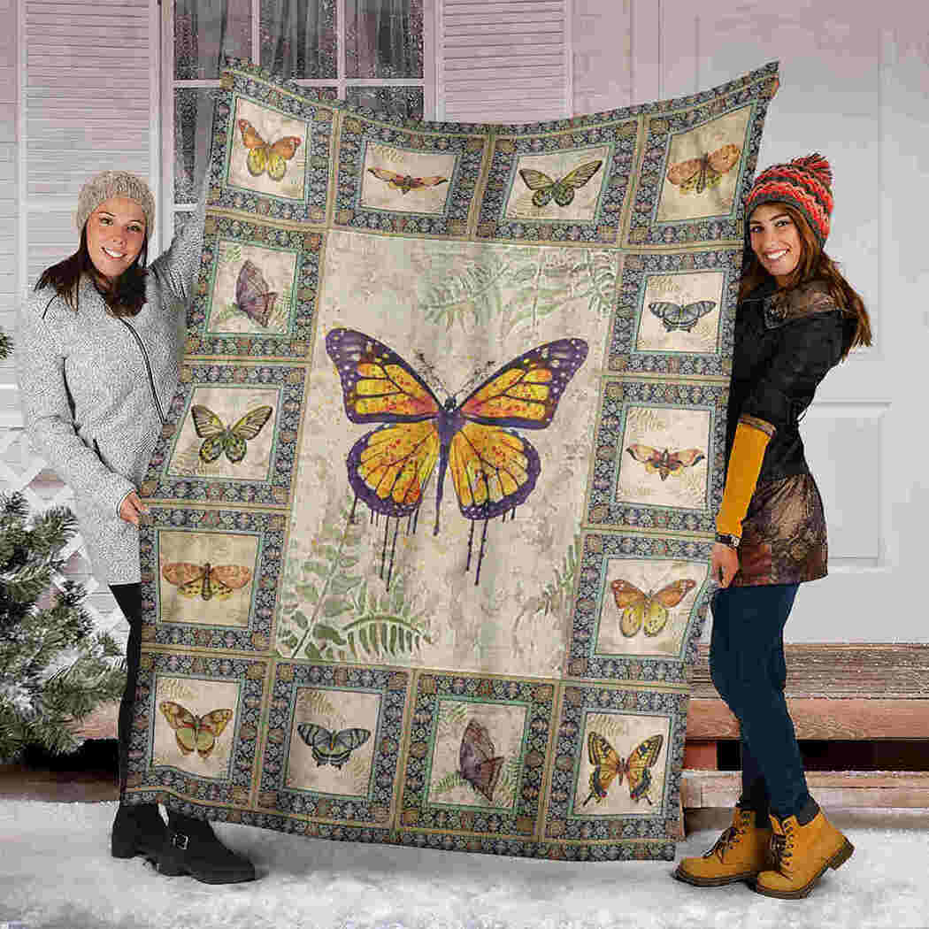 Butterfly Beauty Blanket - Natural Animal Lover Blanket