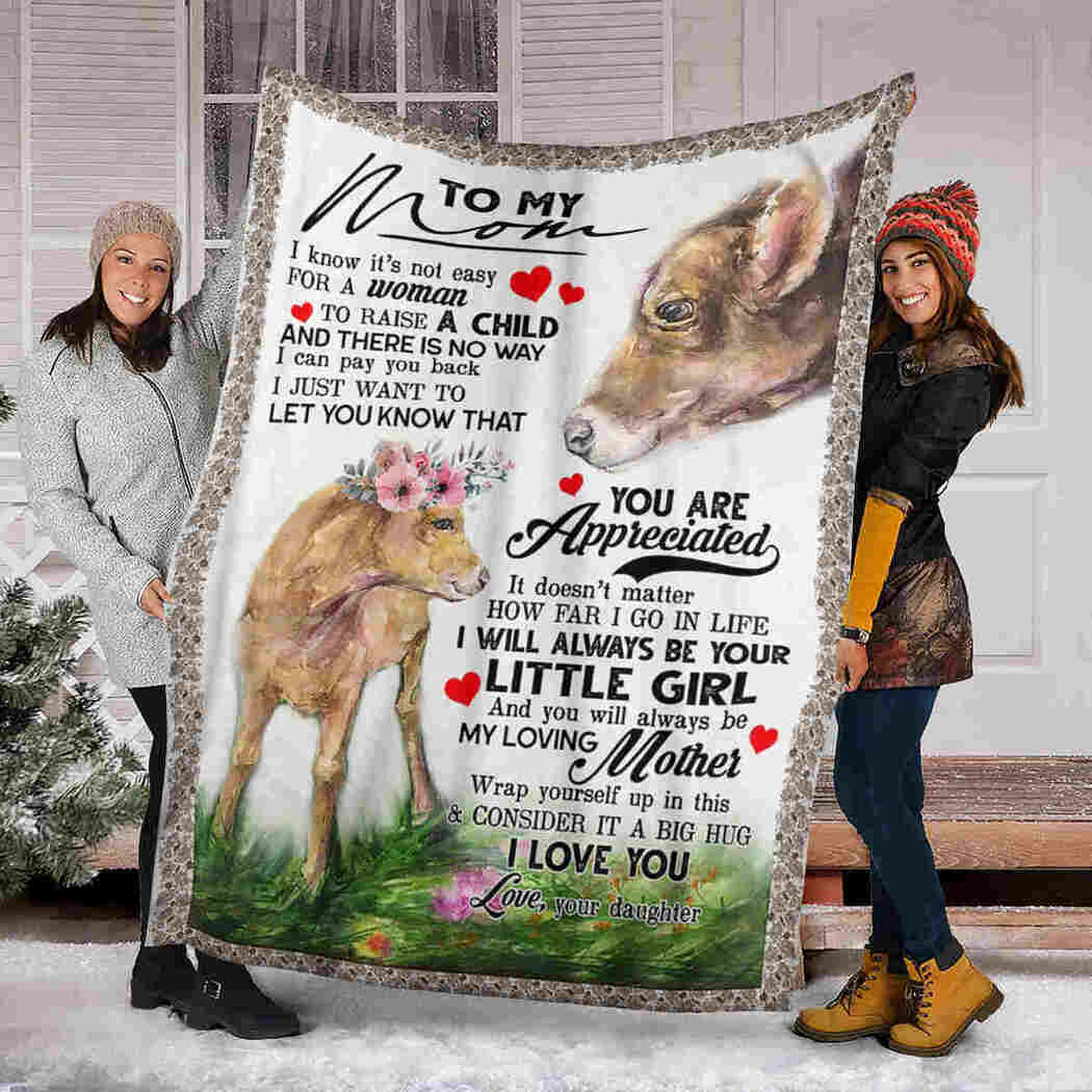 To My Mom - Deer Blanket - My Loving Mother Blanket