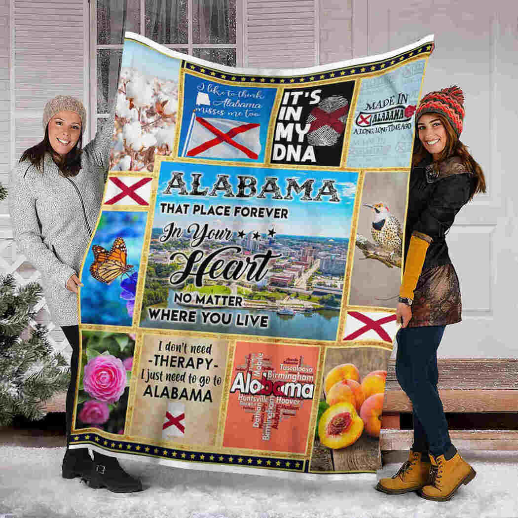 Alabama Blanket - Alabama Forever In Your Heart Blanket