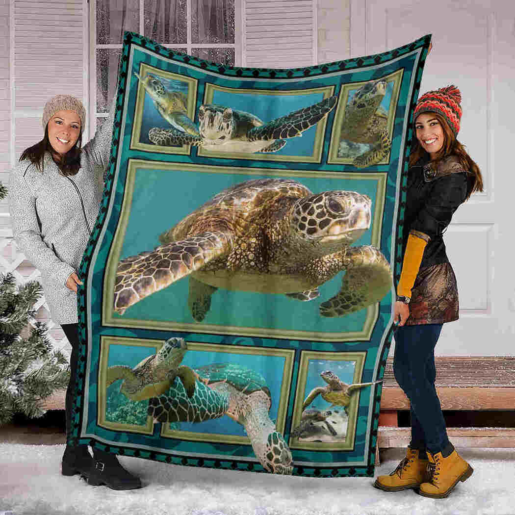 Beautiful Turtles Blanket - Sea Animal Blanket