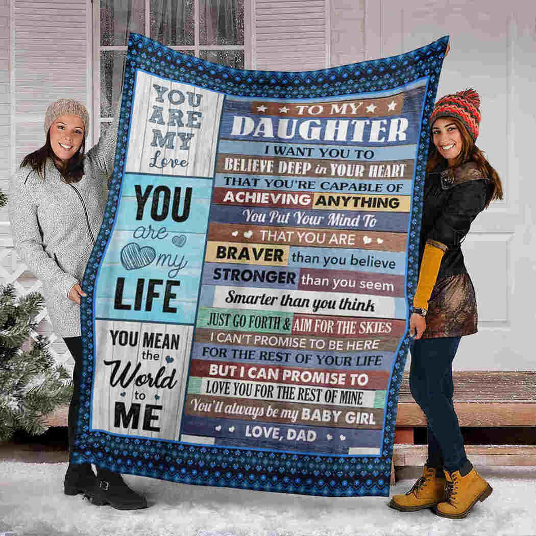 To My Daughter Blanket - You Are My Love Blanket