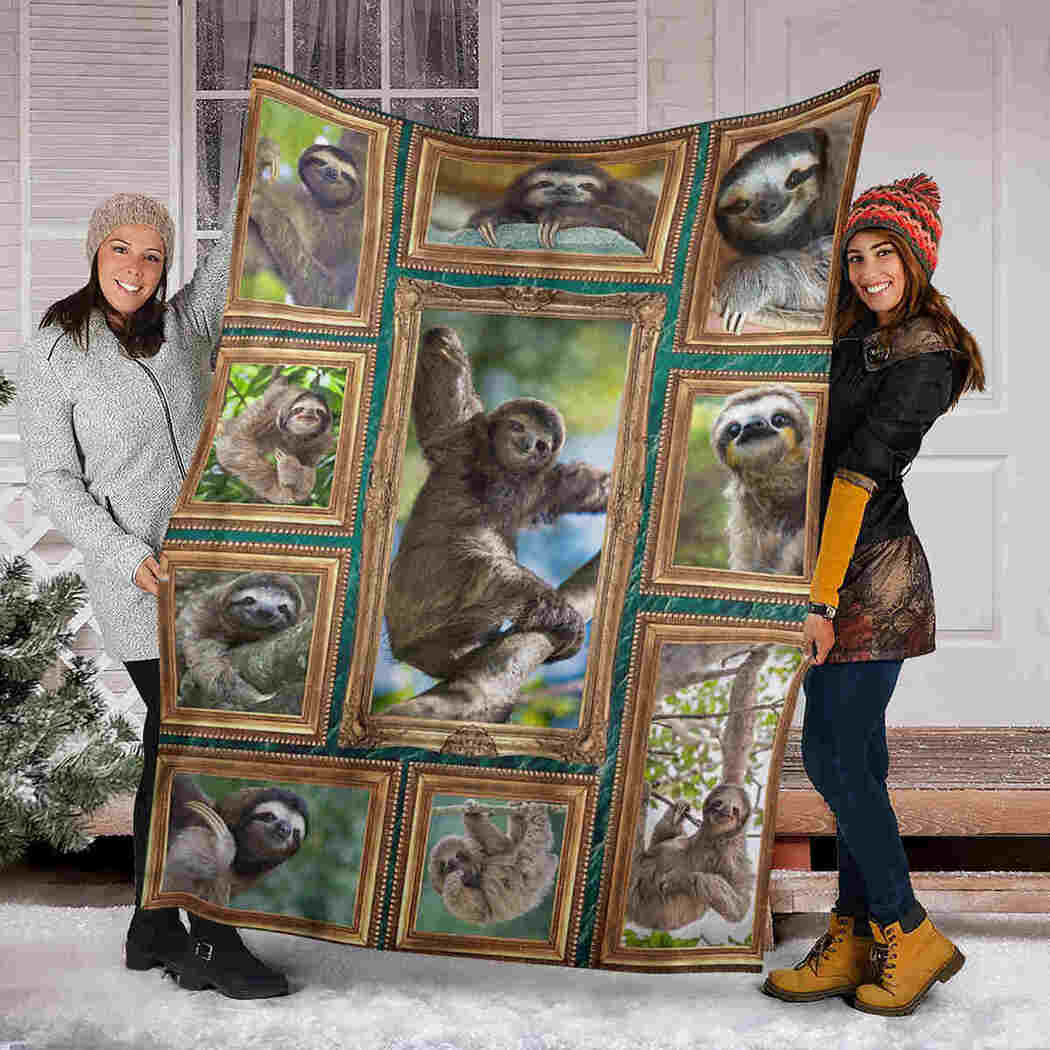 Sloth Blanket - I Love Sloth Blanket