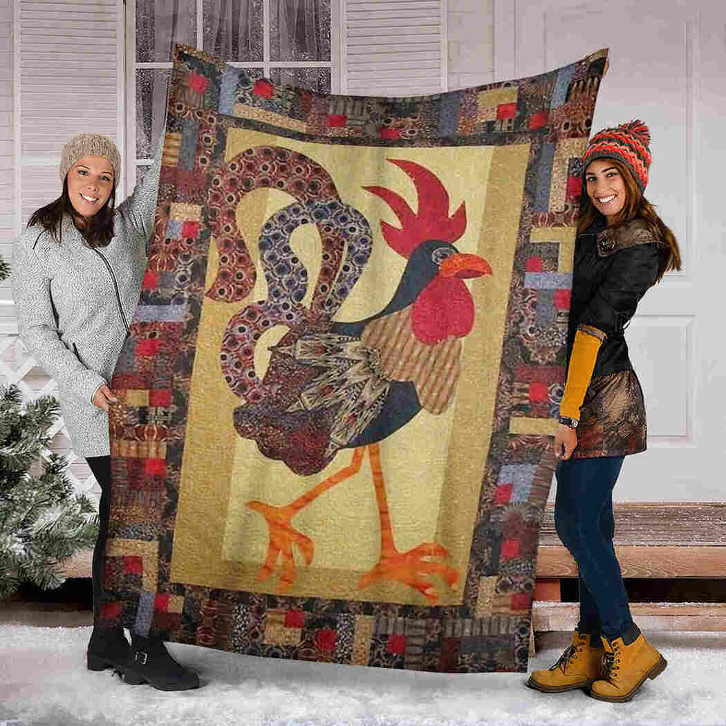 Chicken Art Blanket - I Love Chicken Blanket