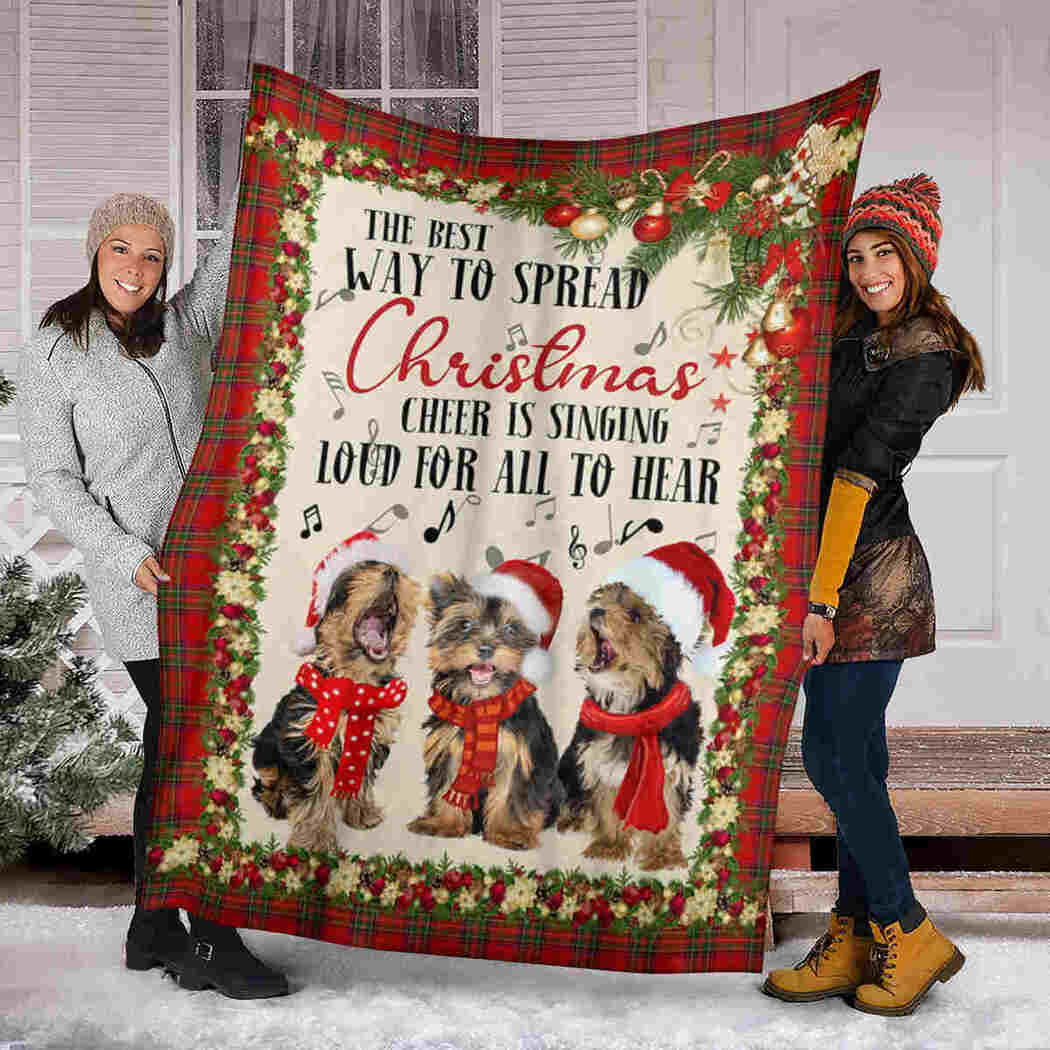 Christmas Yorkshire Blanket - Christmas Cheer Is Singing Blanket