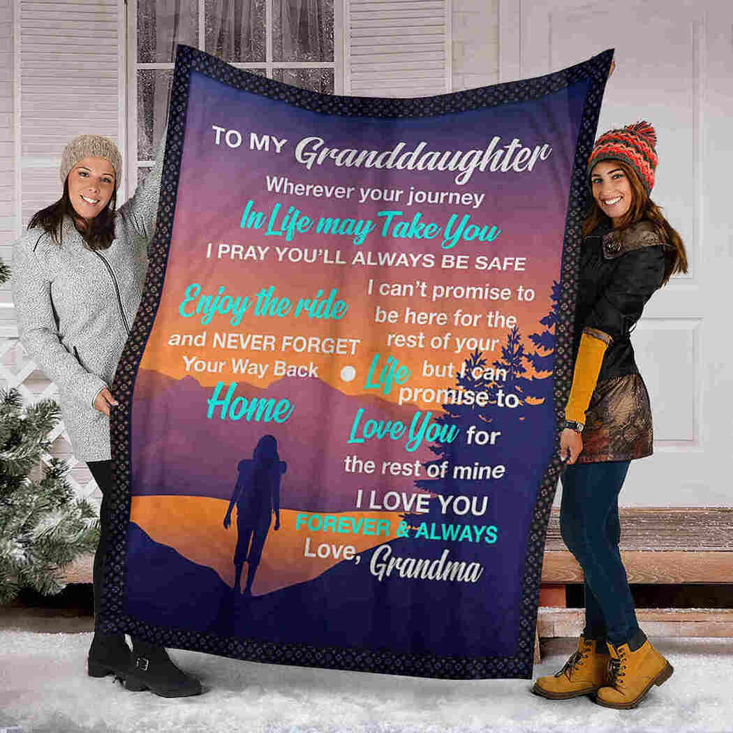 To My Granddaughter - Hiking - Enjoy The Ride Blanket