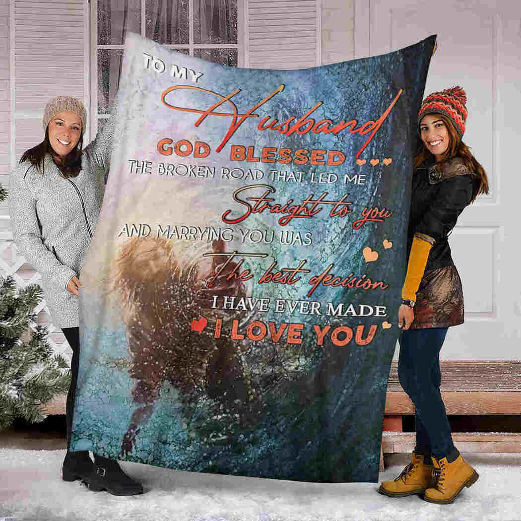 To My Husband - Water Man - I Love You Blanket