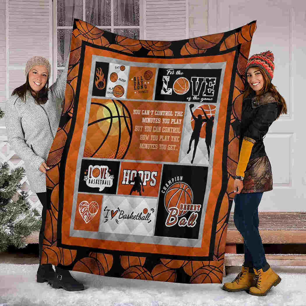 Basketball Sport Blanket - I Love Basketball Blanket