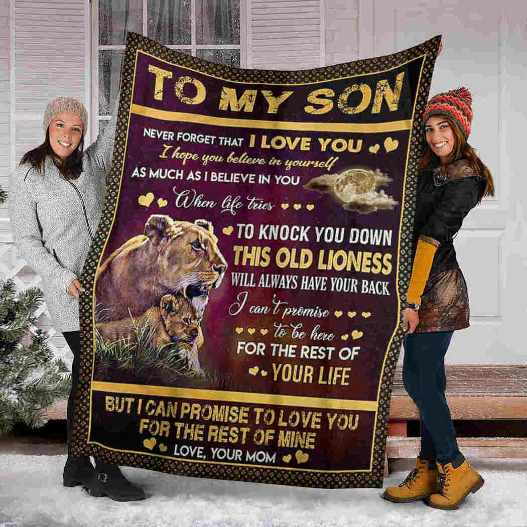 To My Son - Lion - I Believe In You Blanket