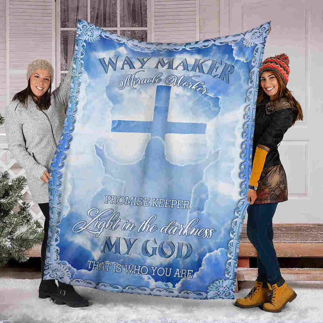 Jesus God Blanket - Light In The Darkness My God That Is Who You Are Blanket
