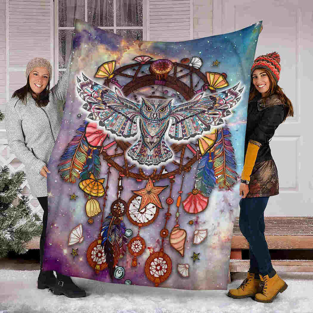 Native American Blanket - Owl Art Blanket