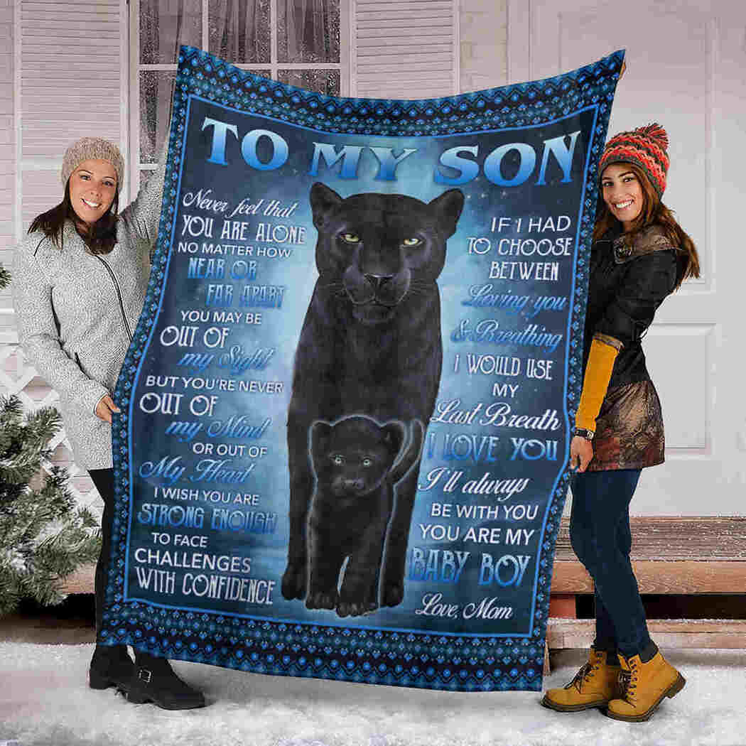 To My Son - Panther - I Will Always Be With You Blanket