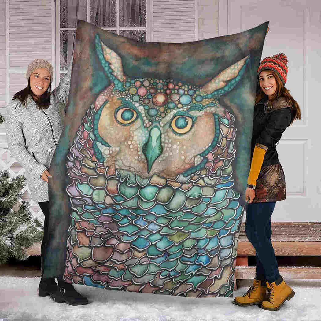 Owl Blanket - Art Blanket - Lover Animal Blanket