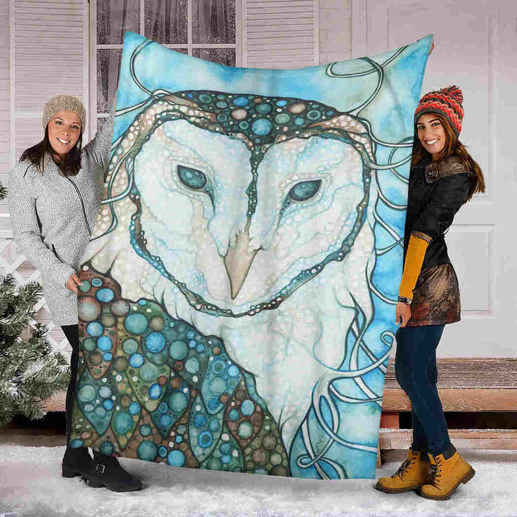 Owl Native Blanket - Vintage Animals Blanket