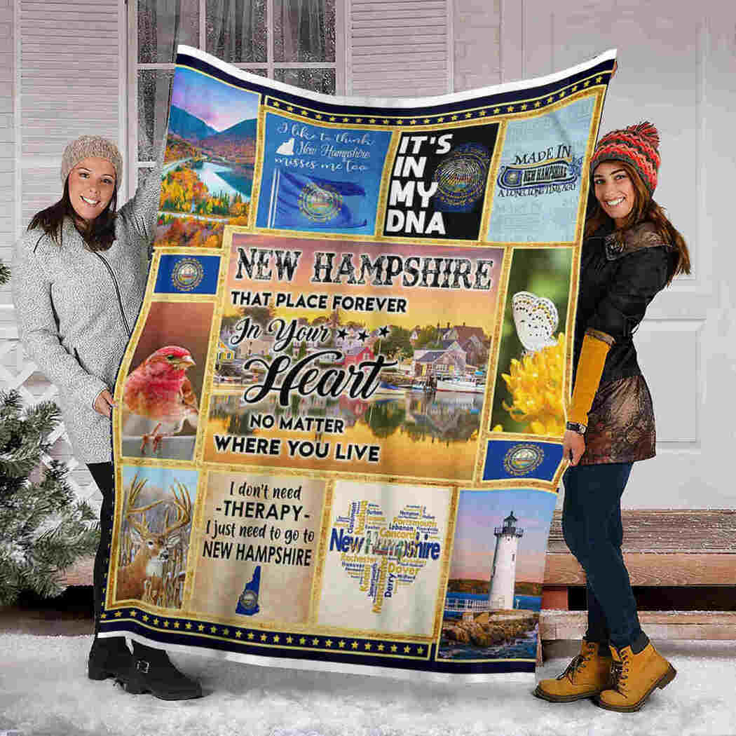 New Hampshire Blanket - That Place Forever In Your Heart Blanket