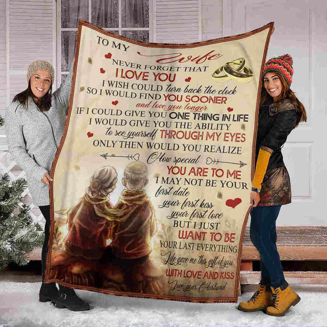 To My Wife Blanket - Old Couple - Your Last Everything Blanket
