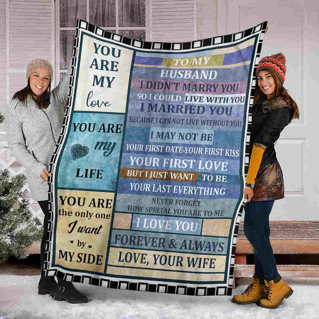 To My Husband Blanket - I Love You Blanket