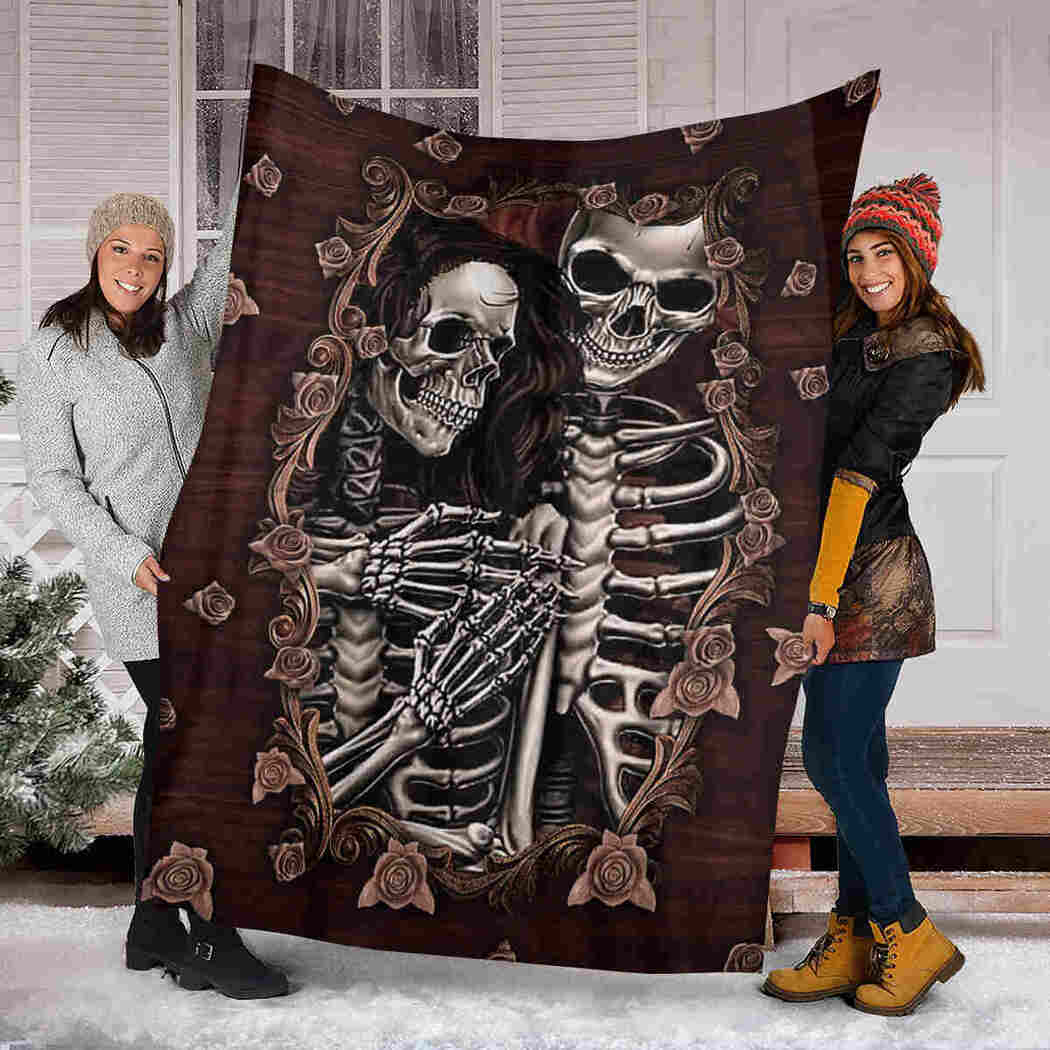 Skull Blanket - Couple Skull Blanket