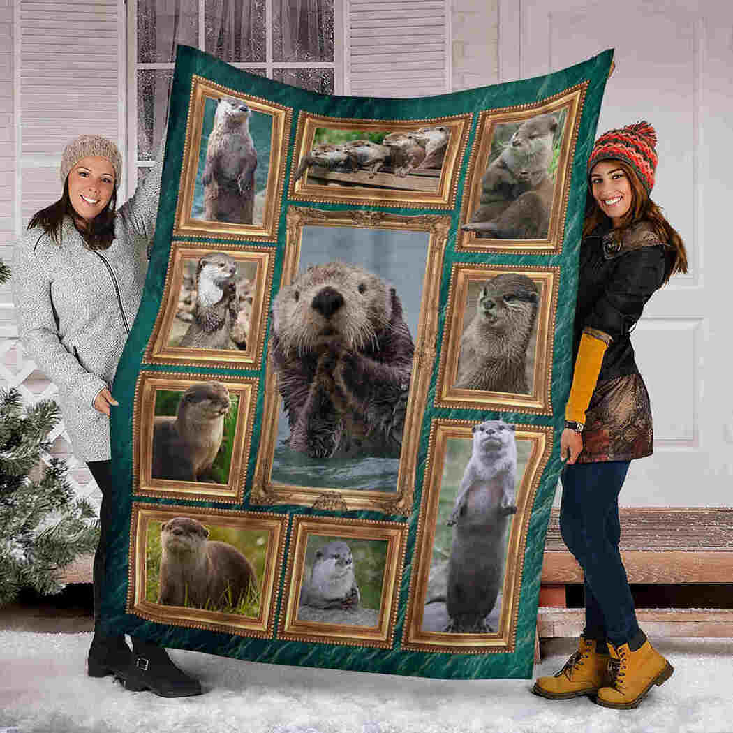 Otter 3D Blanket - Sea Animals Blanket